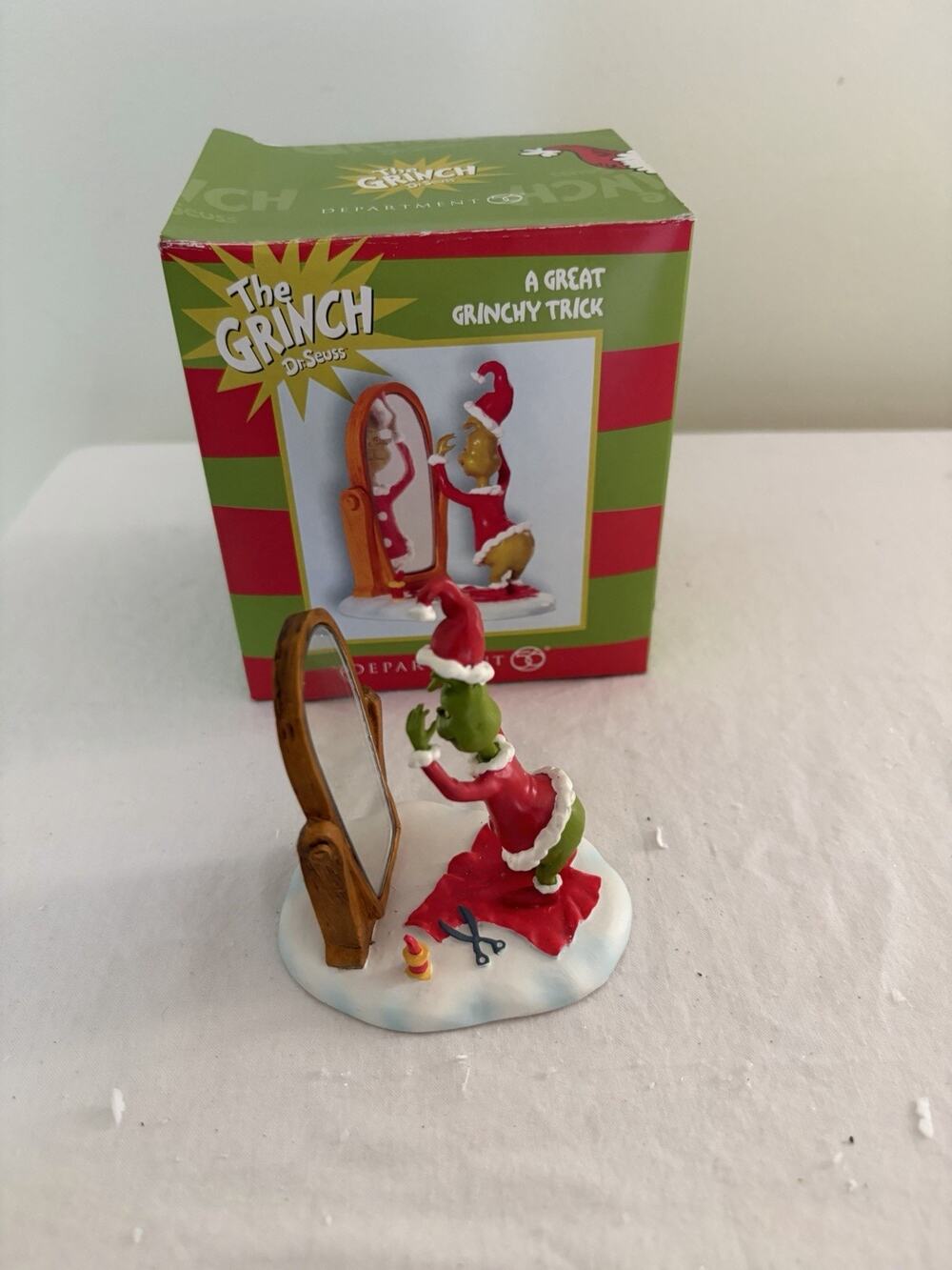 Department 56 A Great Grinchy Trick With BOX Rare Grinch Dept 56 Dr Seuss